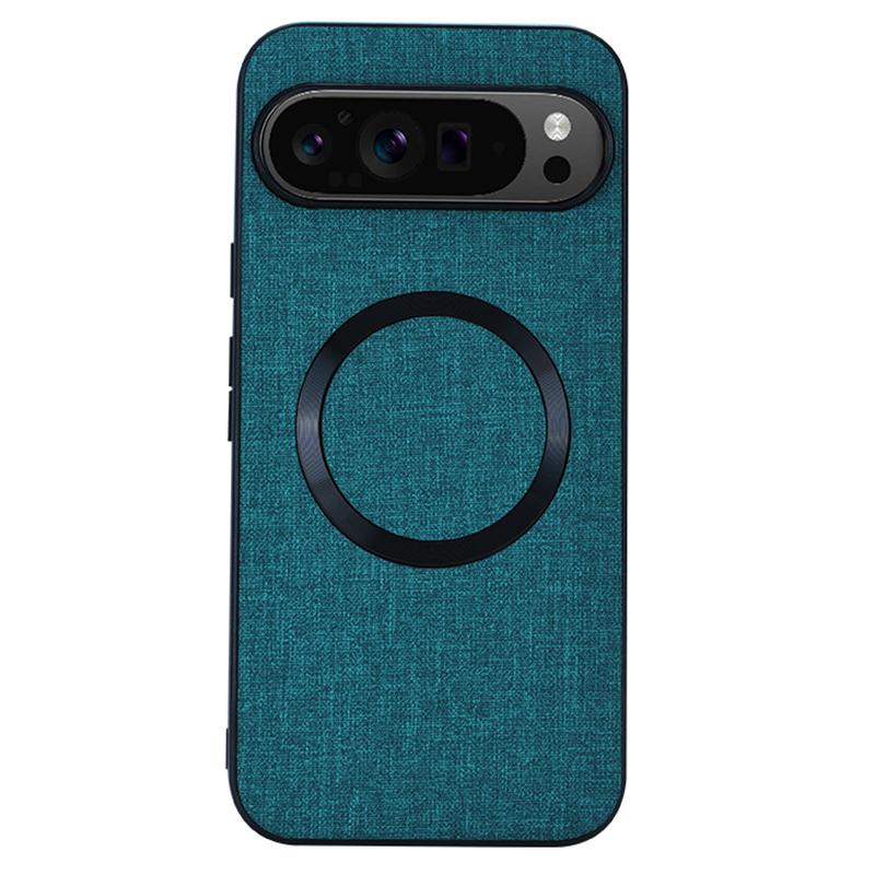 For Google Pixel 9/Pixel 9 Pro Case Soft TPU Cloth Texture Magnetic Phone Cover