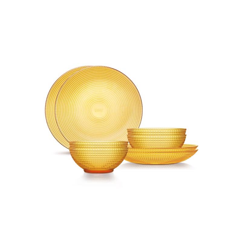 VISIONS Crystal Series Polka Dot Glass Dinnerware Set