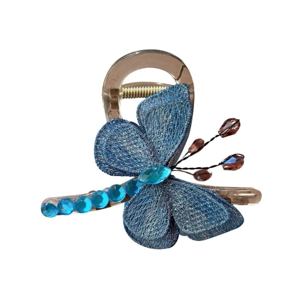 Exquisite Chinese Style Hair Clip Embroidered Headwear Graceful Retro Headdress  Daily Wear