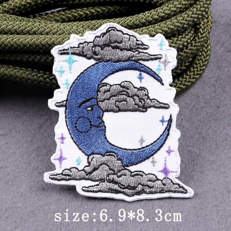 Heart Landscape Patch Iron On Patches For Clothing Wilderness Outdoor Embroidery Patches For Clothes Adventure Patch Stickers