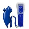 2 in 1 Remote and Nunchuck Controller Remote Controller Gamepad Nunchuck Controller with Silicone Case for Nintendo Wii
