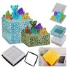 Diamonds Resin Box Molds with Lids,3D Jar Silicone Mold,Trinket Storage Container Box Mold for Resin Casting Home Decors