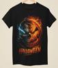 Evil Horror Halloween Themed Printed Unisex Black TShirt (H0012)