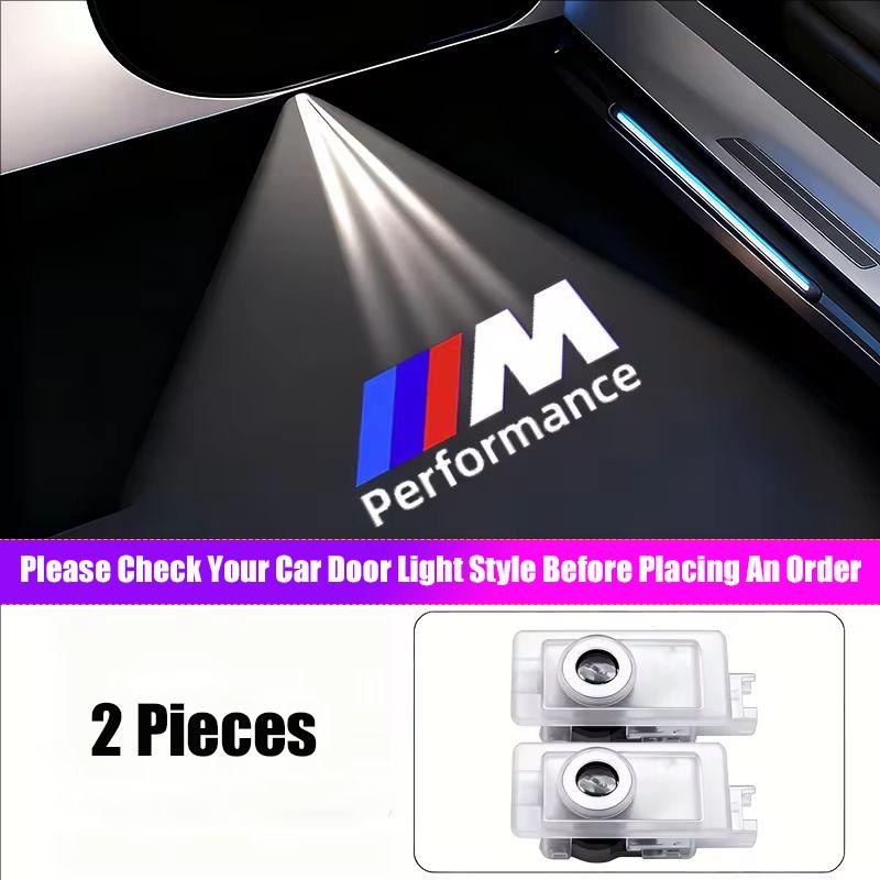 For BMW X6 LED Car Door Logo Welcome Lights Auto Laser Projector Lamp For BMW M E46 E90 E60 F30 F10 E39 E36 F20 G30 G20 E87 E30 F31 Sticker