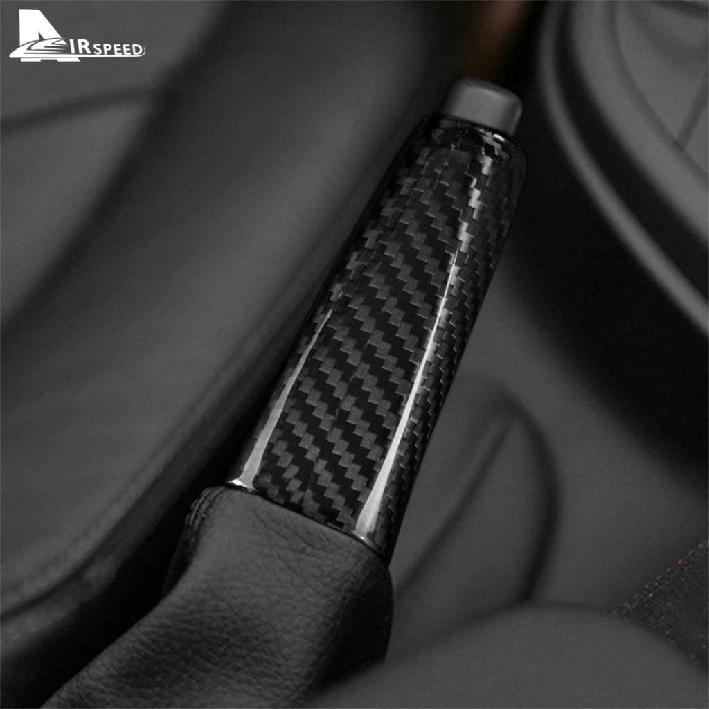 For BMW Replacement Handbrake Lever Genuine Black Hard Carbon Fiber Direct OEM Replace Interior Decor Upgrade Mod Accessories