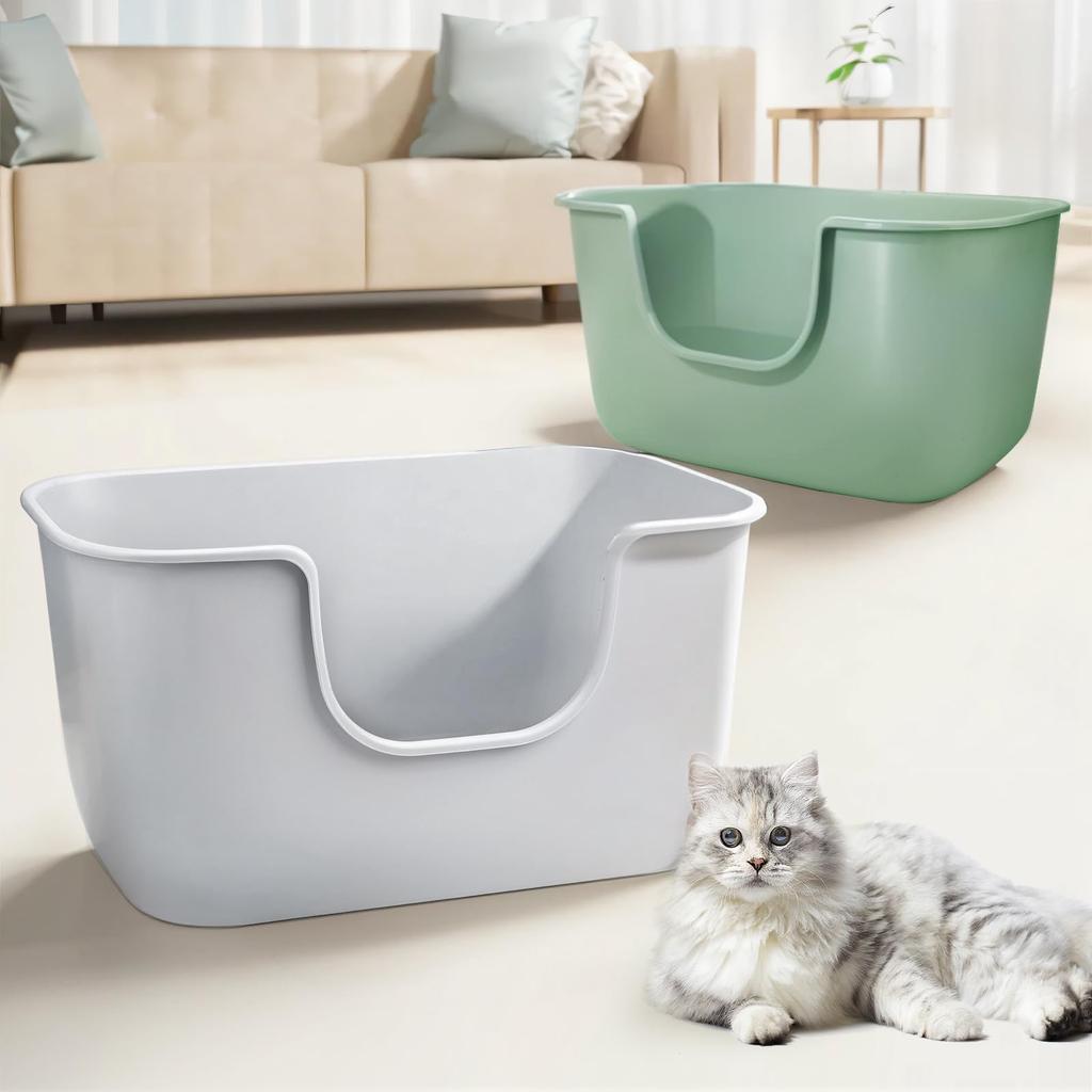 Cat Toilet Large Cat Toilet Body Comfortable Wide Open Type Low Entrance Clean Cat Toilet Large Shatterproof Integrated Molding Easy To Clean X X 30