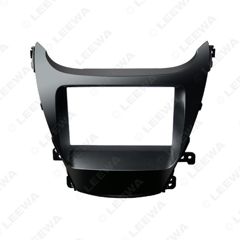 

Двойная DIN рамка для радио для 2014 Hyundai Elantra - Левая титановая панель LEEWA