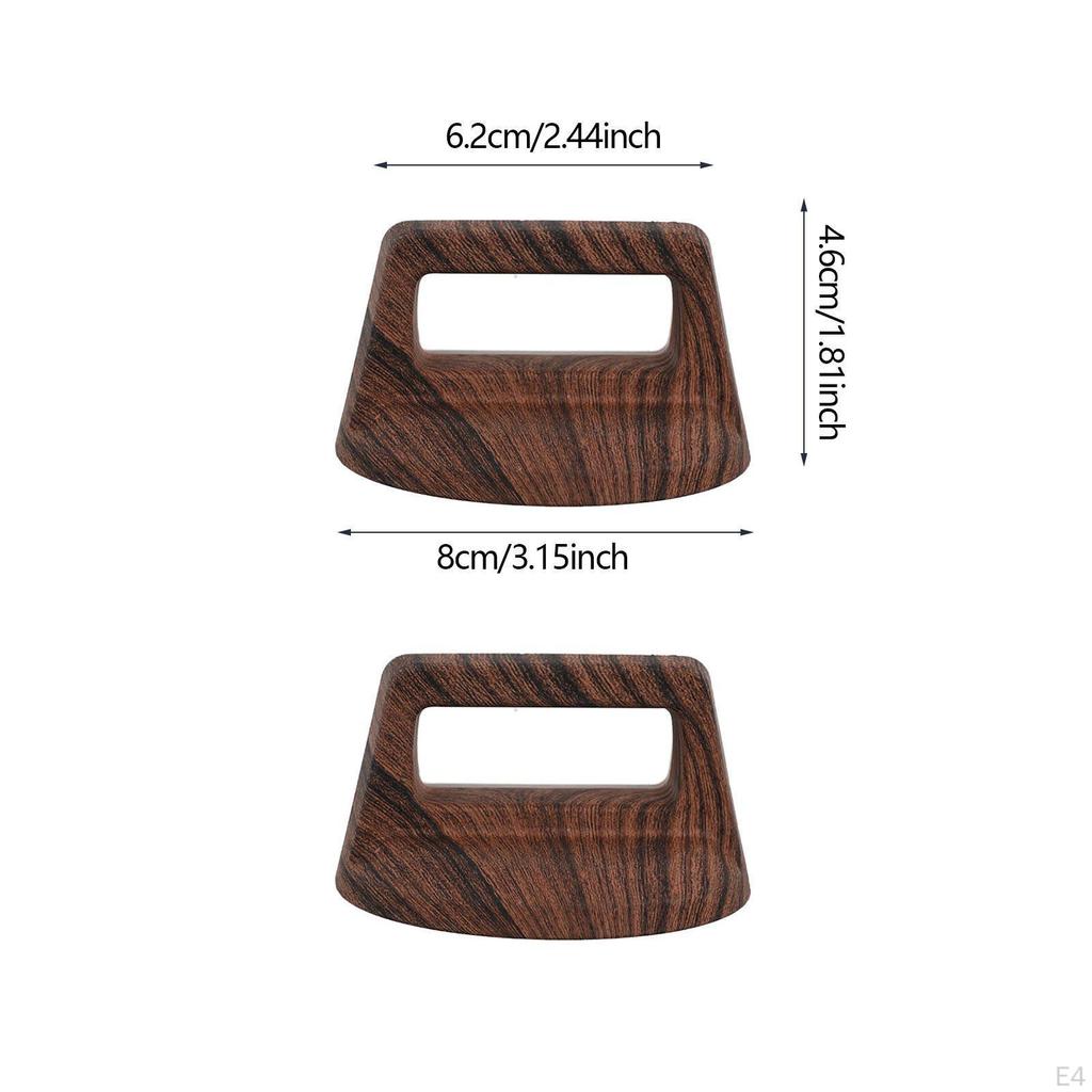 2 Pack of Replacement Knobs for Pot Lids, Wooden Handgrip Handles