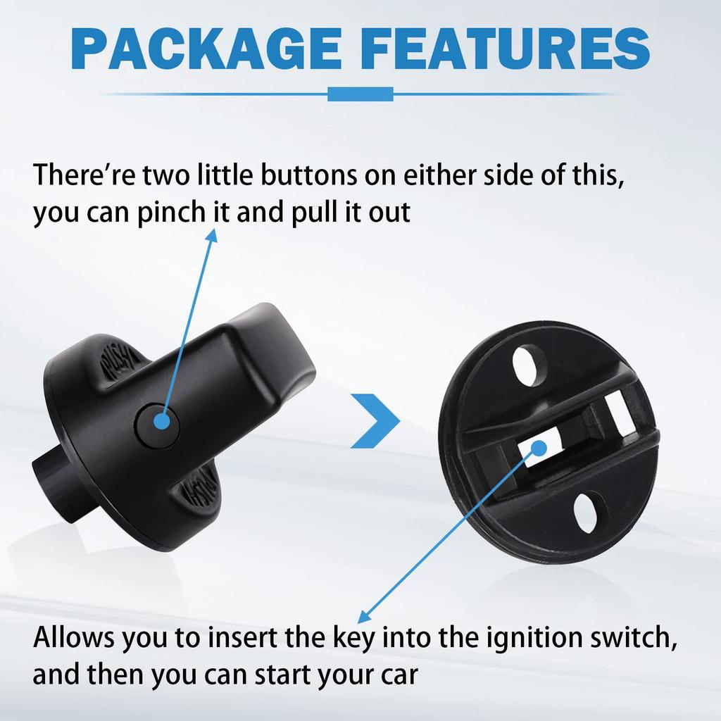 SHINEHOME Zündschlüsselknopf Drehschalter zum Drücken für 2007-2015 Mazda CX-9 2007-2011 Mazda CX-7