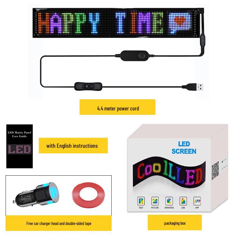Vehicle LED Soft Screen: Bluetooth-Enabled Flexible Car Display