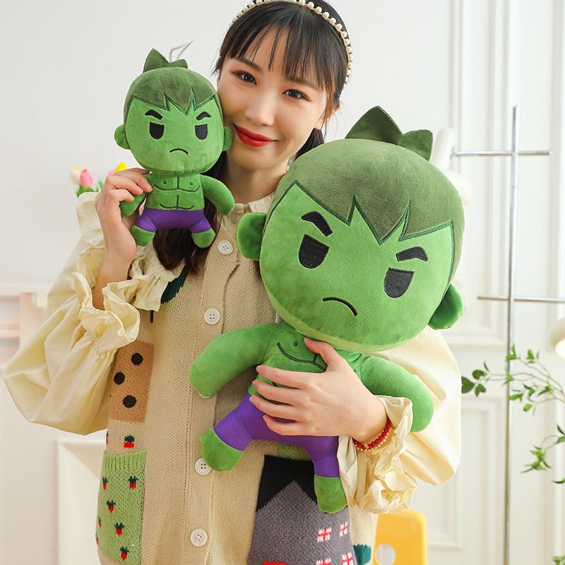 Cute Cartoon Toddler Hulk Plush Toy Pillow Boy's Comforting Stuffed Doll Gift For Friends 23cm)