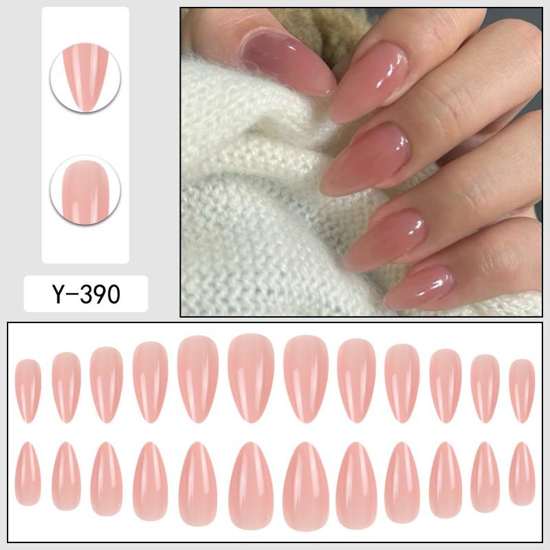 Short Press-On Nails Set With Floral Design Minimalist False Women Wearable Nail Tips In Multiple Colors