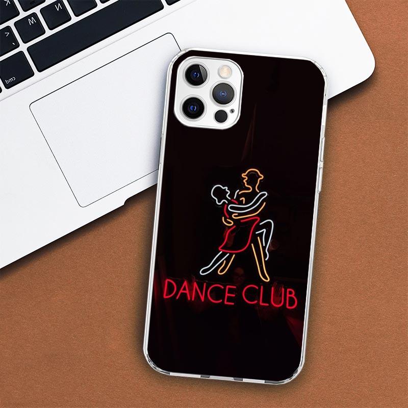 

Чехол для телефона I Love Dance для Apple iPhone 11 12 13 15 14 Pro 7 XR X XS Max 8 Plus + Mini SE с индивидуальным принтом, мягкий чехол iPhone 15