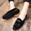 New Spring Autumn Men Loafers Fashion Casual Leather Mens Slip On Shoes Man Loafer Vintage Comfortable Soft Party Club Shoe Male