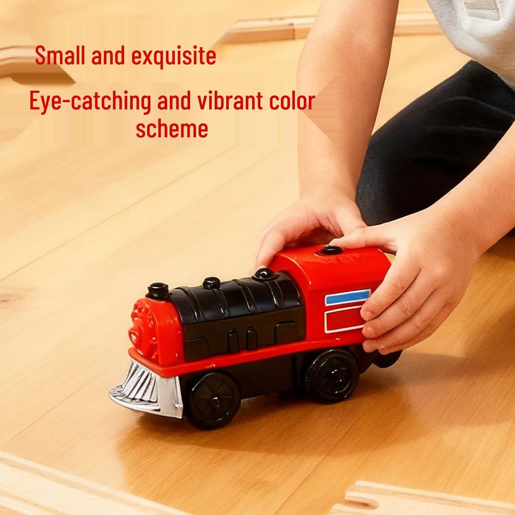 Electric Light & Sound Magnetic Train Toy for Kids - Track Compatible