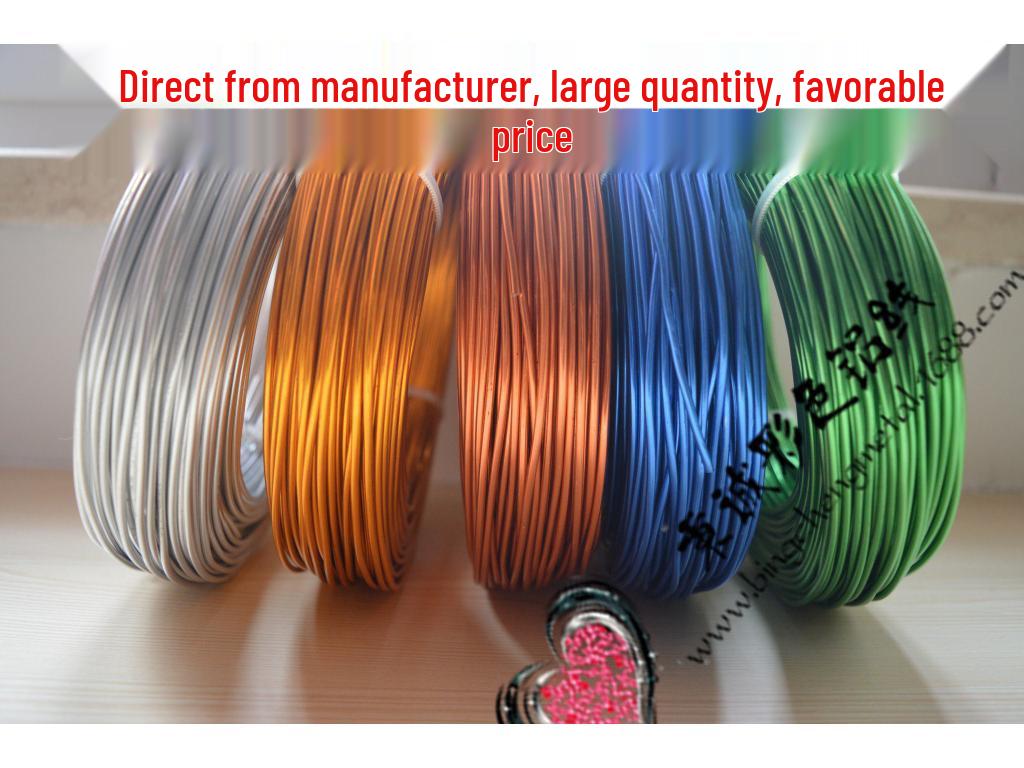 Colored 3.0mm x 5m Anodized Aluminum Wire for Handmade Bicycle Weaving and DIY Modeling