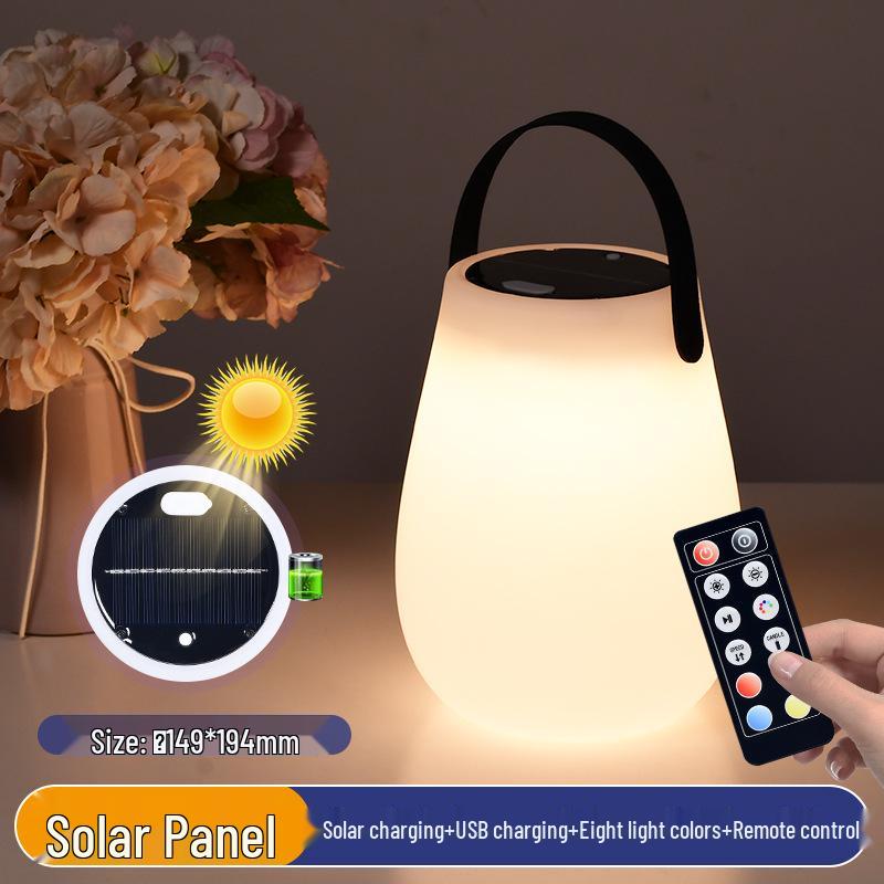 Portable Rechargeable Night Light: Cross-Border E-commerce Camping & Bedroom Table Lamp