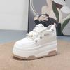 Fashion 10CM Cow Suede Genuine Leather Platform Wedge Skate Boarding High Brand Heels Casual Women Vulcanized Shoes Summer Shoes