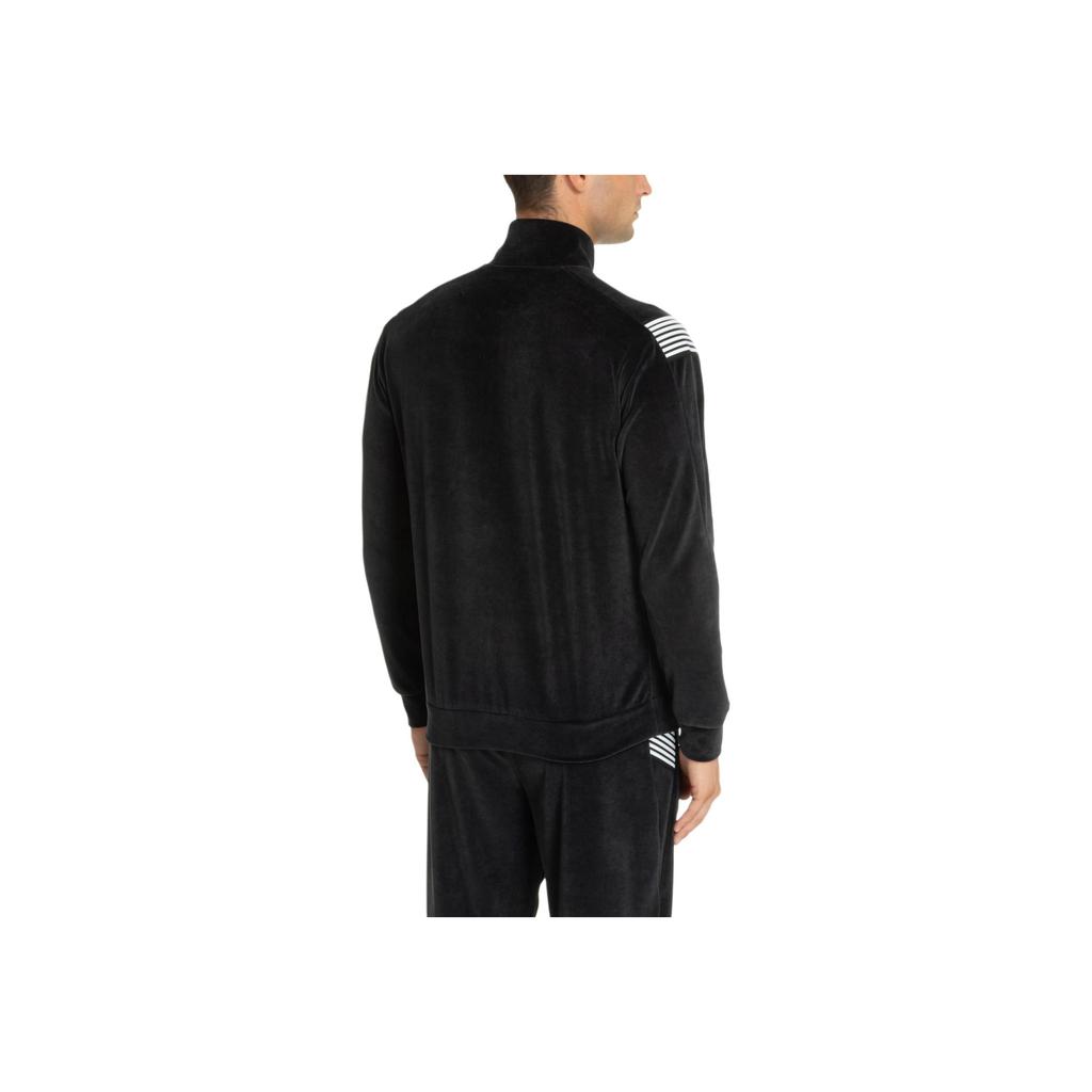 Emporio Armani EA7 FW25 Jednobarevná bunda se stojáčkem a zipem Pánské bundy 6DPM54-PJLXZ-0910