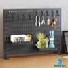 Desk Tabletop Punching Combination Perforated Large Capacity Storage Desk Decorative DIY Office Includes Hook Storage 60x42cm Pegboard, Panel, Board,