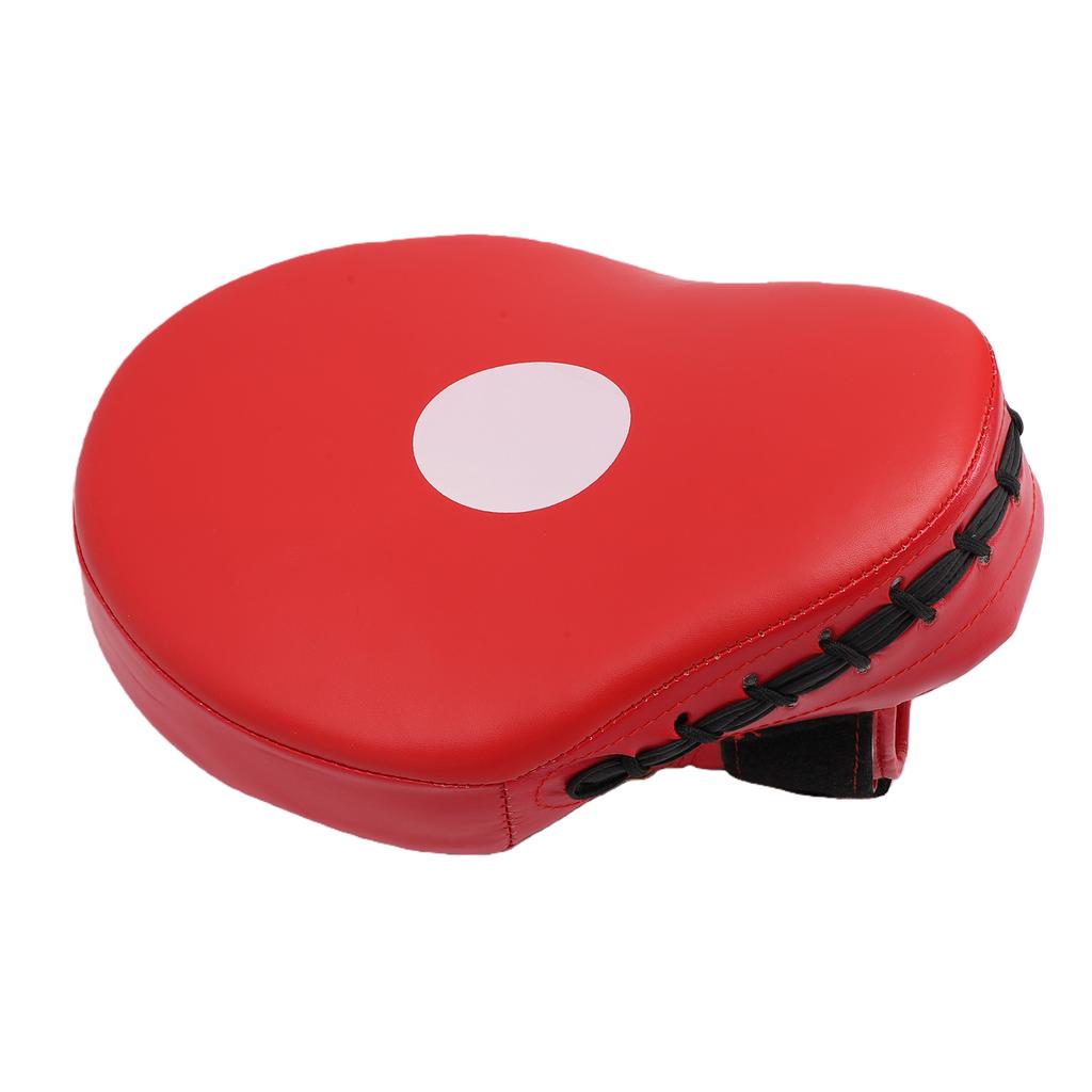 Boxing Curved Punching Mitt PU Leather Boxing Pad with Strap for Taekwondo Training