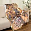 Tiger Blanket Soft Warm Throw Blanket Nap Blanket For Couch Sofa Office Bed Camping Travel Multipurpose Gift Blanket For All Season