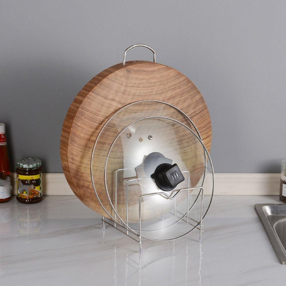 Rustproof Cutting Board Holder Multi-functional Kitchen Storage Rack  Kitchen Supplies