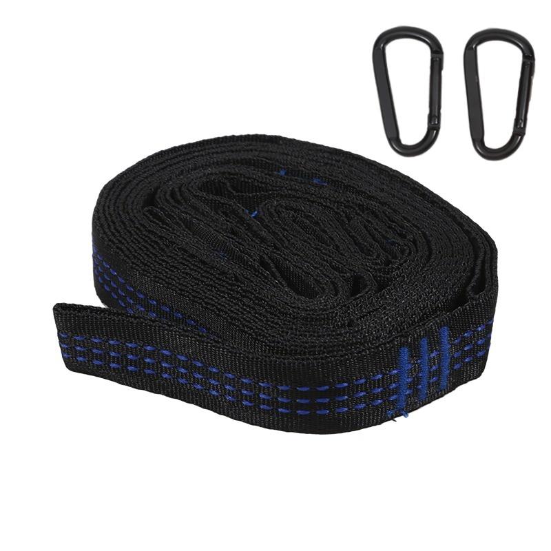 Heavy Duty Hammock Straps 600lbs Polyester Rope With 5 Rings For Secure Outdoor Camping And Hanging