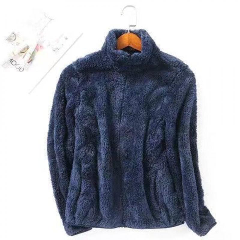 Autumn and Winter Coral Velvet Jacket for Women, Flannel Double-sided Fleece Jacket for Women, Warm and Thickened Jacket, Double-sided Fleece Lining