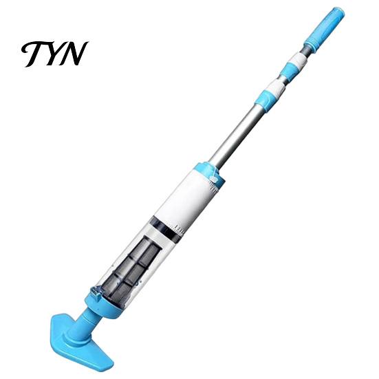 Automatic Pool Bottom Sweeper Handheld Vacuum with Pole, Cordless Rechargeable Hot Tub Vacuum, Easy Operation Cleaning Device Powerful Suction