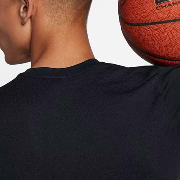 Nike Breathe Elite Basketball Sports Quick-Dry Crew Neck T-Shirt Men Tops Black 891685-010