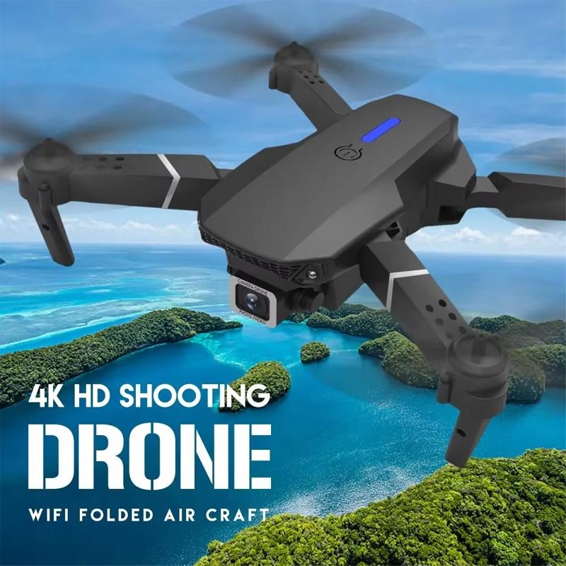 Hot-Selling E88 Smart Drone, One-Click Takeoff, Dual Camera with Stunts, Perfect for Beginners- Ideal Birthday and Holiday Gift