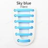 12Pcs Stretch Silicone Shoelaces No Tie Shoe Laces Elastic Laces Sneakers Kids Adult Rubber Shoelace One Size Fits All Shoes