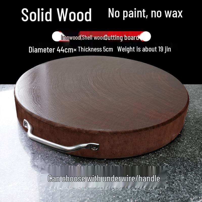 Yingtang Round Ironwood Cutting Board with Handle