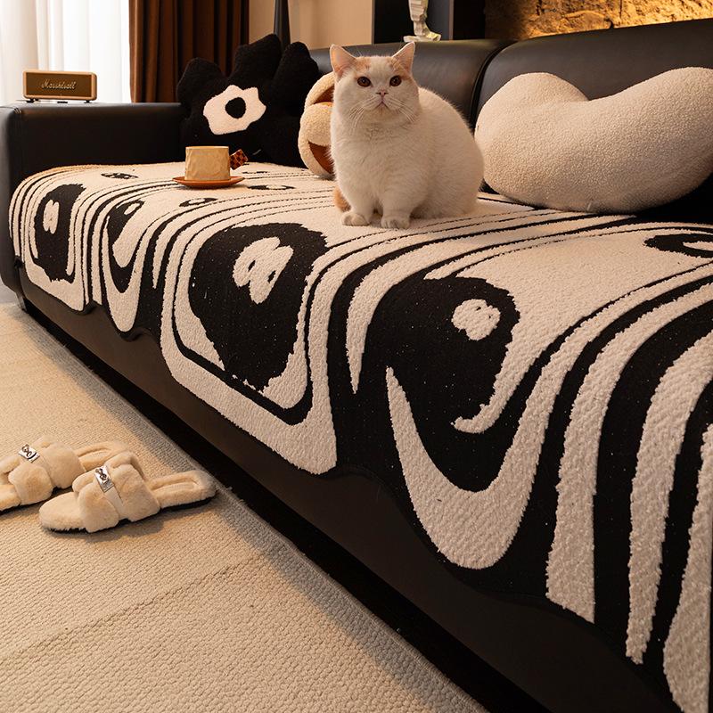 Autumn And Winter Plush Special-Shaped Sofa Cushion Non-Slip Nordic Irregular Sofa Seat Cushion Advanced Warm Cover