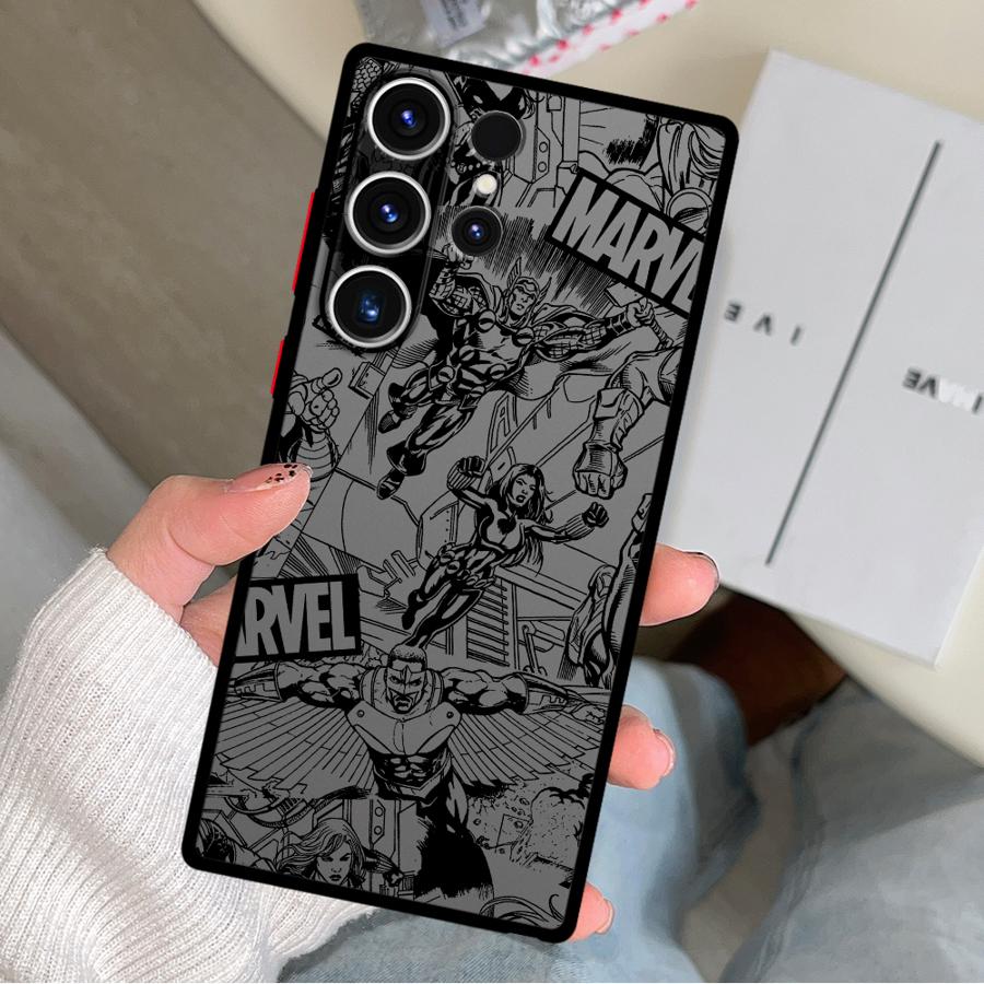 Marvel Hero Logo Case for Samsung Galaxy S26 S24 Plus Note 20 10+ S25 Ultra S21 S20 S23 FE S22 Funda Phone Cover