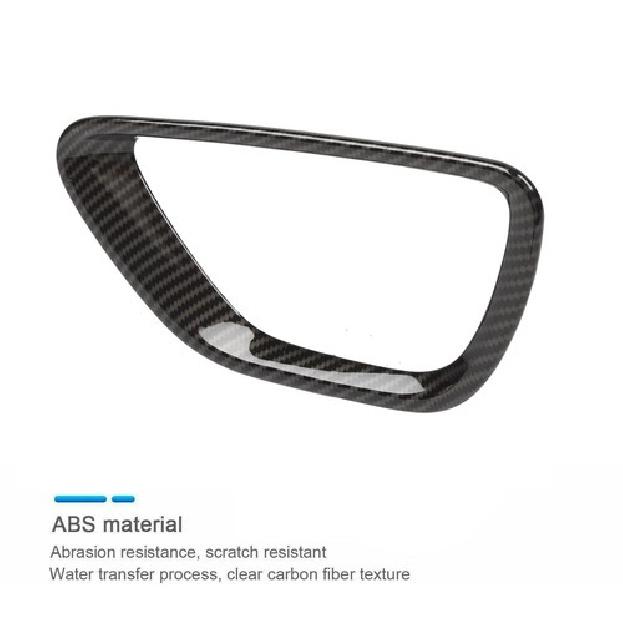 Front Fog Light Cover Frame Trim For Jeep Grand Cherokee 2014-2016 Carbon Fiber