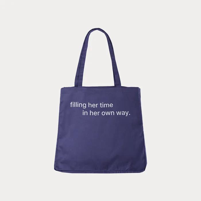 Canvas Cotton Eco Bag - Blue
