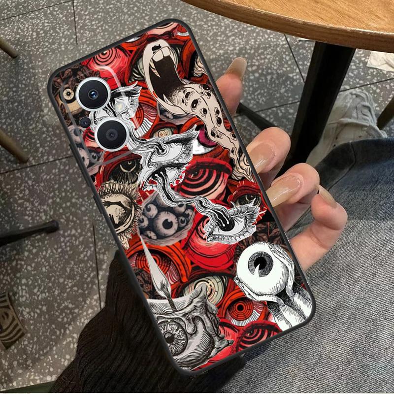 Scary Face Eyes For OPPO Reno 14F 13F 12F 11F 10 11 12 13 14 Pro 7 8 Lite 8T OPPO Find X5 X6 X8 X9 Pro Case