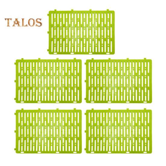 

5 шт. защитный чехол для дерева, гибкий, блокирующийся, пластиковый, защитный, полое, расширяемое, защитное покрытие для дерева, защищающее от животных трава зеленый