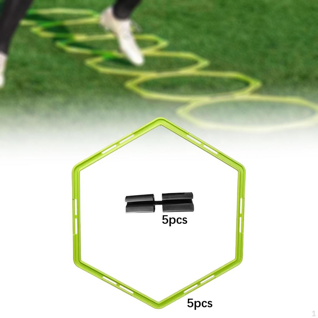 5 Agility Rings for Footwork Development Indoor and Outdoor Activities