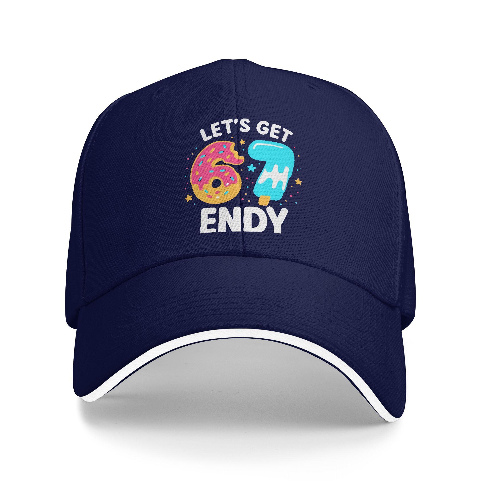 Давайте возьмем 6 7endy Donut Drip 67 Sun Бейсболка Летняя Мужская Тракерская Кепка Защита от Солнца Приталенная Ретро На Открытом Воздухе Спорт Бейсболка As Picture