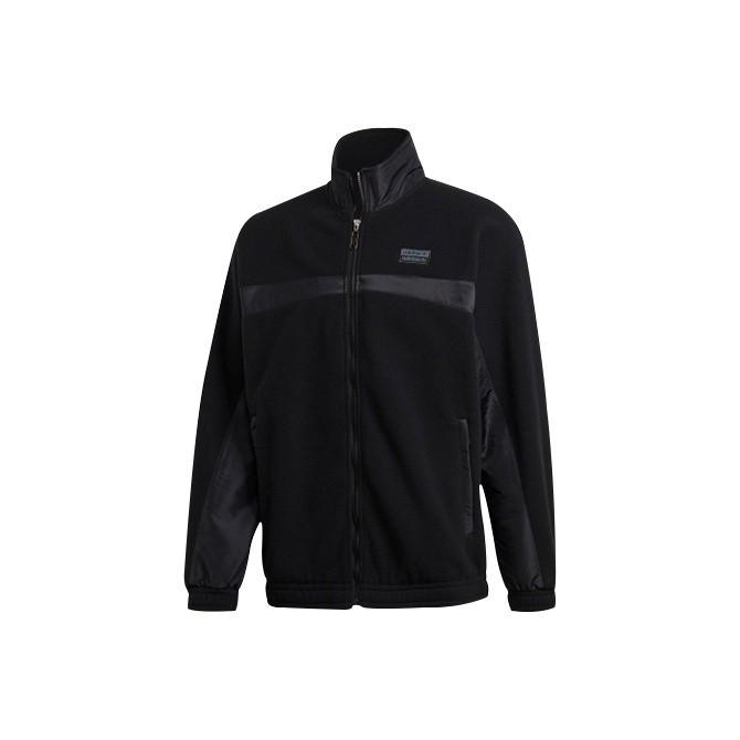 adidas Originals Colorblock Stand Collar Casual Sports Jacket for Men, Black GD9428 S
