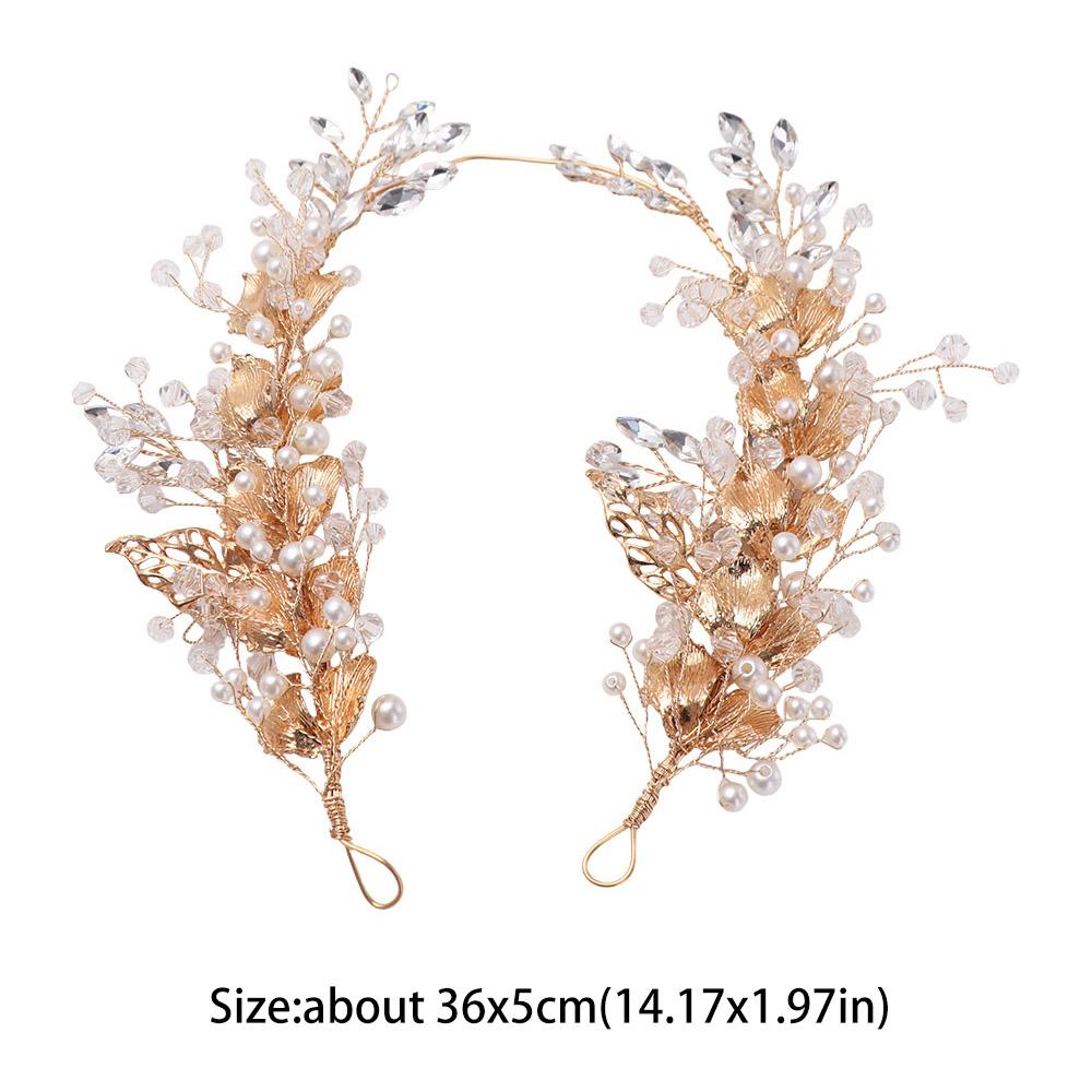 Flower Bride Wedding Tiaras Beaded Flower Headbands Romantic Bridal Headwear Princess