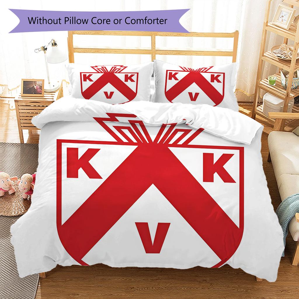 KV Kortrijk Bedding Quilt Set Quilt Cover Pillowcase Home Decoration Birthday Gift (1 * duvet cover + 2 * pillowcase, without core)