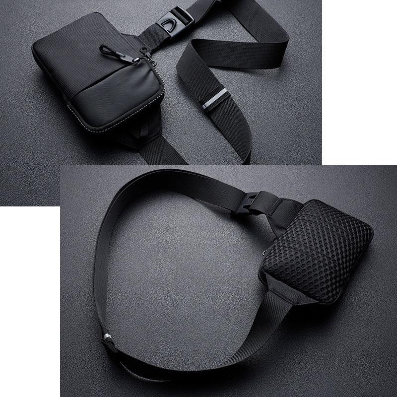 New Casual Men Shoulder Belt Bag Nylon Life Waterproof Outdoor Sports Running Cycling Waist Bag Large Capacity Travel Phone Pouch Bags MIT