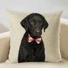 Nordic Animal Portrait Decorative Cushion Cover Dog Fashion Sofa Pillow Cover 45x45cm Linen Children's Gift Dog Companion