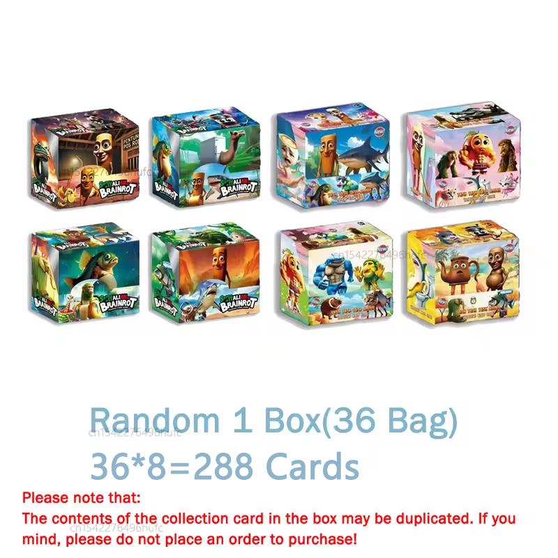 Non-Toxic 8/288Pcs Collection Cards Italian Brainrot Tungtungtung Sahur Tralalero Tralala-Children'S Card Game Toy Trading Cards Gift