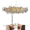 Elegant French Crystal Chandelier for Grand Duplex Living Room