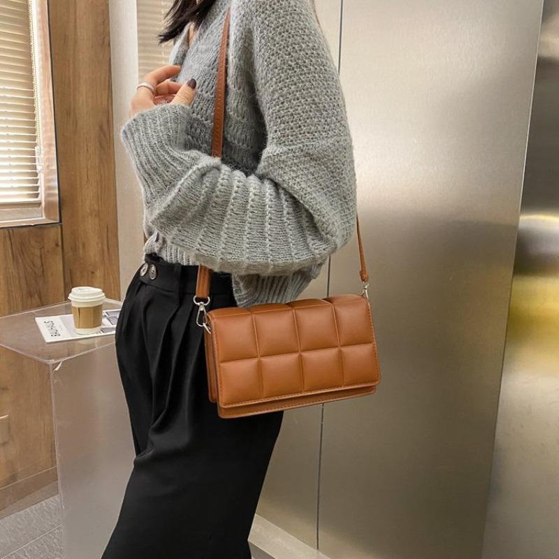Korean Minimalist New Women's Bag, Street Trend Single-shoulder Armpit Bag, Crossbody Small Square Bag